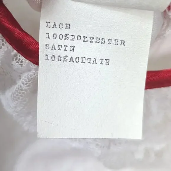 Vintage Ribbons & Lace Dress Girls Size 18m White Lace Christmas Holiday - Picture 6 of 6